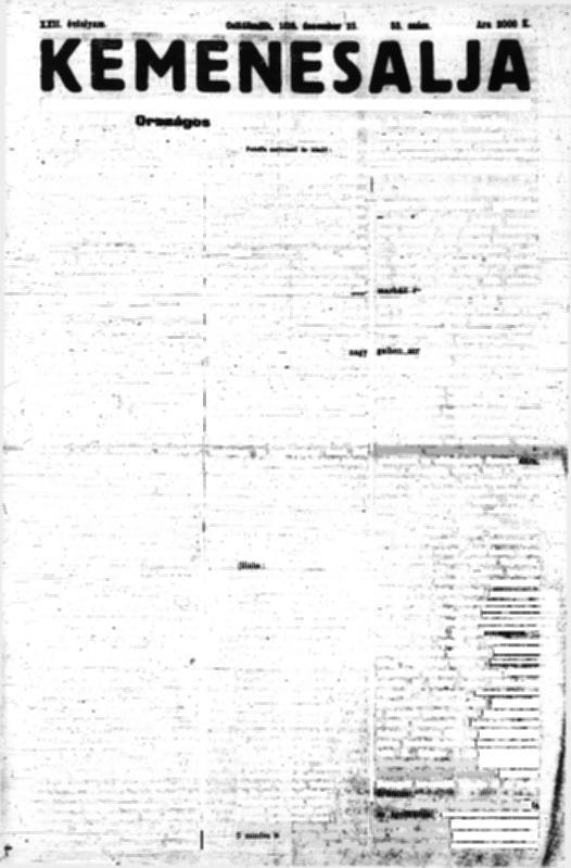 II FALU" enjelen mnden vasársa* reggel. Előfzetés ar negyedévre 20.080 K, félévre 40.000 K, egész érre 80.000 K.. Hrdetés affa eéra flaeteaáé. Magyarok karácsonya. Irta Bodó János, országgyűlés kepv.