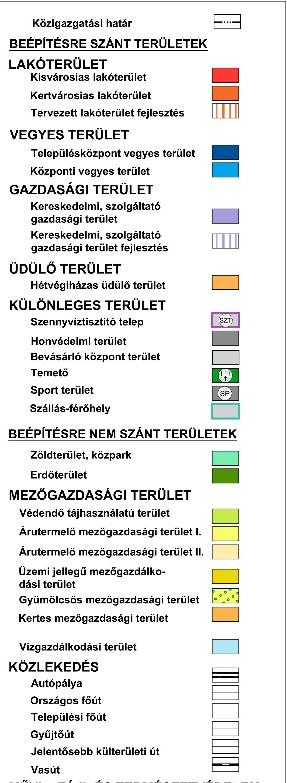 Biatorbágy, Tópark Projekt településrendezési eszközei Hatályos szabályozási terv A teljes közigazgatási területre 2002-ben készült szabályozási terv, (készítette Konstruma Mérnöki Iroda-Planner-T