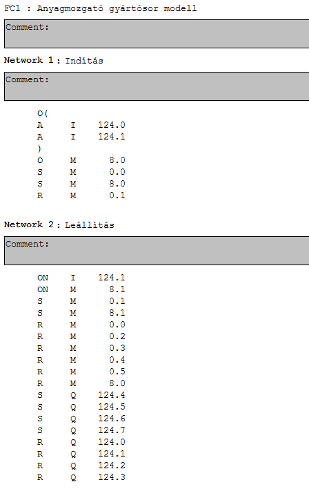 5. Anyagmozgató gyártósor