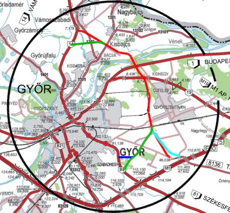 Előkészítések Győr keleti elkerülő út M1 ap. és 14. sz. főút között 2013 májusban környezetvédelmi engedélyt szereztünk Előzetes felszerkezeti változatok: ortotróp acél/öszvér/feszített vb.