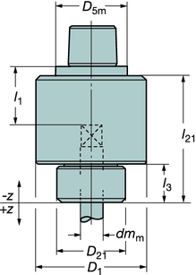 l1 = programozási hossz Menetfúró méret tartomány Menetfúró szár méretek, mm, col Méretek, mm, coll min max satlakoz dmm k ó méret Rendelési kód űtőközeg 1) min max min max D5m D1 D21 l1 l3 l21 - z +
