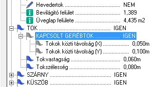 4.3 Új paraméter és paraméter-csoport ajtókhoz és ablakokhoz KAPCSOLT GERÉBTOK A régebbi építésű házakban gyakran alkalmazták a kapcsolt gerébtokos szerkezetű nyílászárókat, hőszigetelés céljából.