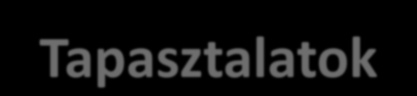 Tapasztalatok Kis kiterjedés, kevés adat, nagy szórás Eltérő definíciók és főként értelmezés (pl.