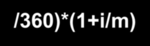 Vegyes kamatszámítás t n = t 0 * (1+i*n 1 /360)*(1+i/m) N *(1+i*n 2 /360) t n : a betét felmondásakor kifizetett összeg; t 0 : az elhelyezett betét összege; i: kamatláb; N: a betét futamideje alatt a