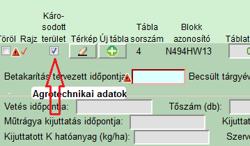 Becsült tárgyévi hozam káresemény után: A kárral érintett terület becsült tárgyévi hozama káresemény után, értéke nem lehet nagyobb, mint a Becsült tárgyévi hozam káresemény előtt.