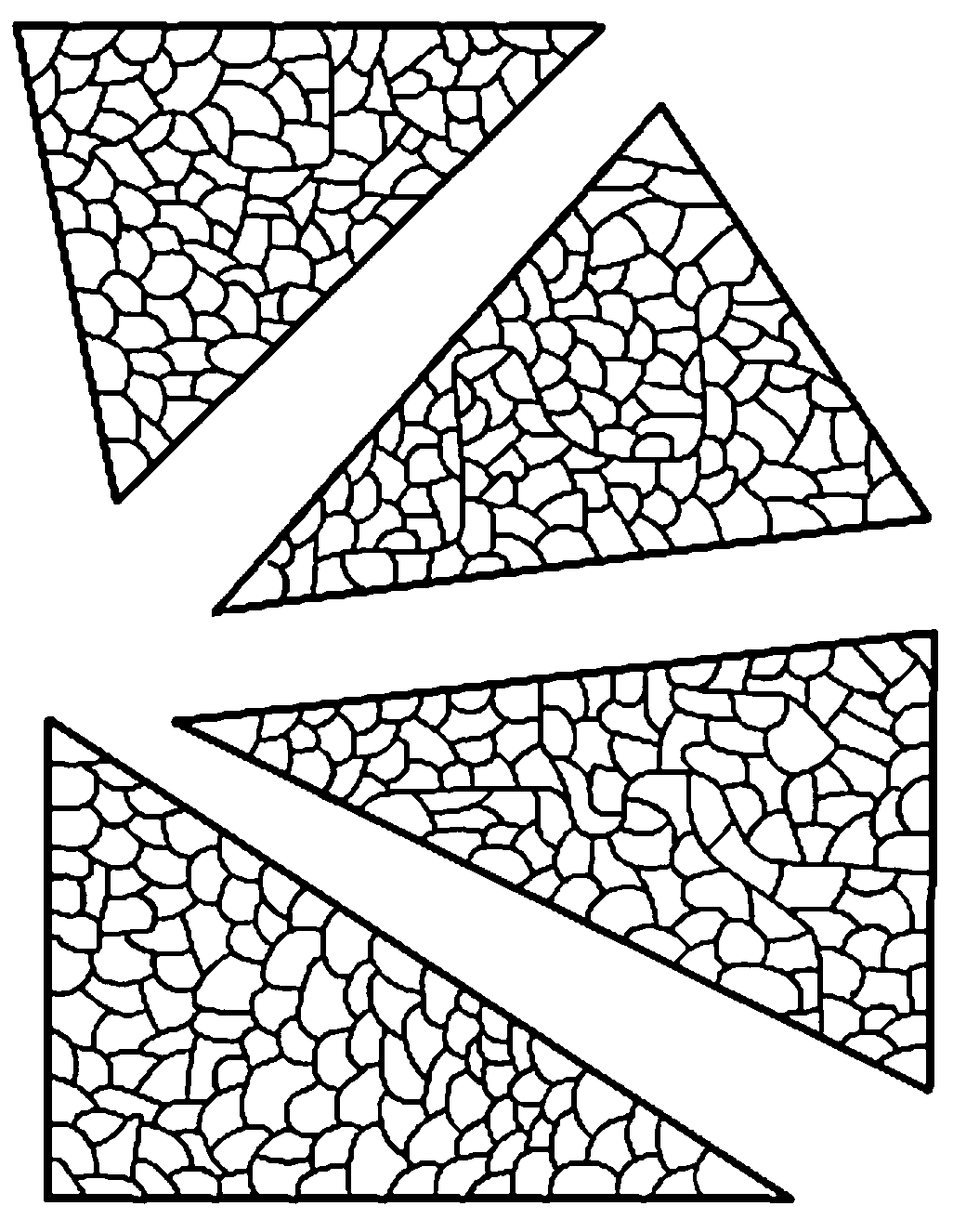 Ipszilon (Y-színezgetős a türelmes, nagyon ügyeseknek) A verseny két játékos között folyik, akik felváltva színezik ki a háromszög egy-egy részecskéjét, (pl.