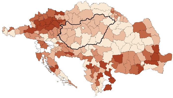 A 2001-es és a 2011-es népszámlálás adatai egyaránt megerősítik, hogy a Magyarországon élő külföldi állampolgárok átlagéletkora az Ausztria nyugati részéről, a Szerbia déli területeiről és a Románia