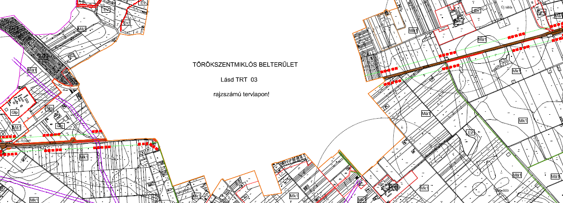 Tervezési terület változás után -