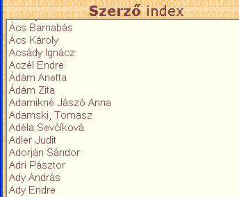Keresés szerző műveire: Összetett keresés számos