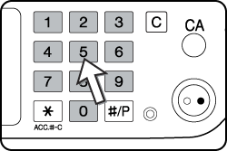 A másológép működése 2. Nyomja meg a papírválasztó képernyőn a megfelelő gombot a kívánt papírméret kiválasztásához.