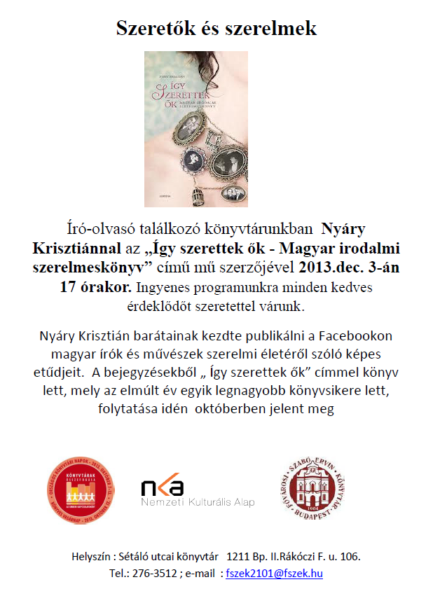 szerelemek" -