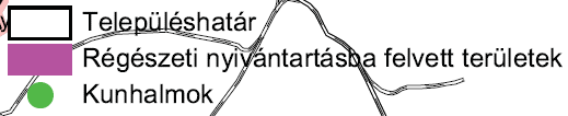 HELYZETFELTÁRÓ - HELYZETELEMZŐ - HELYZETÉRTÉKELŐ MUNKARÉSZEK 133 33. térkép: Kunhalmok Balmazújváros területén Forrás: www.teir.hu, 2015 