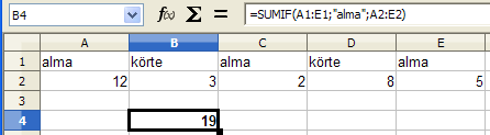 A Calc igen áttekinthetően és látványosan jeleníti meg a beágyazott függvényeket. Válasszuk ismét a K2 cellát és kattintsunk a függvénytündér ikonjára.