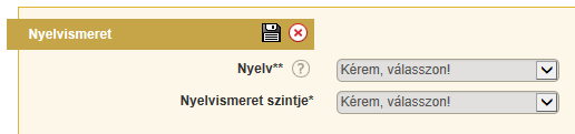 Szakmai önéletrajz Nyelvismeret Örök kérdés, hogy csak nyelvvizsgát lehet-e ide feltölteni. Nem mondja senki.