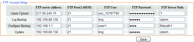 1.7 FTP Fiók beállítása Az FTP fiók beállításának felülete az 1.13 ábrán látható. Először hozzon létre egy FTP szervert.