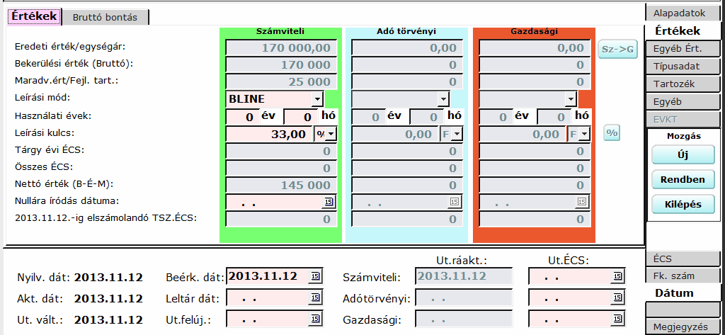 3.6.3. Számítógép aktiválása, AJ7S-0 757331 sz. számla (14) F/A Az AJ7S-0 757331 sz.