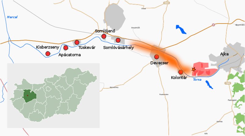 A közelmúltban kilenc ember halálát okozó környezeti tragédia pusztított Kolontár és Devecser térségében. 2010.