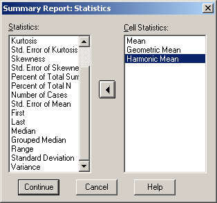 17. ábra Mean Case Summaries Starting Salary Geometric Mean Harmonic Mean 26064,20 25090,54 24005,04 3.