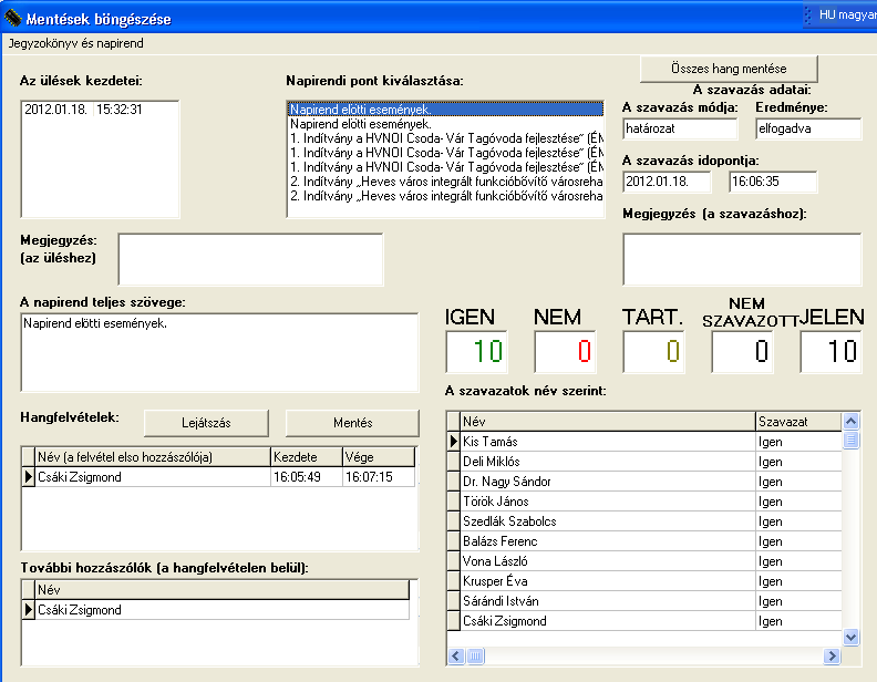 20 A Képviselő-testület 2012.