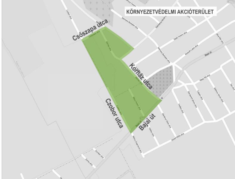 STRATÉGIA 37 6. térkép: A Környezetvédelmi akcióterület lehatárolása Forrás: Saját szerkesztés, www.openstreetmap.