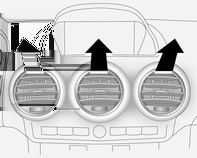 Hőmérséklet-szabályozás 125 A automatikus belső levegőkeringtetés csak járó motor esetén üzemel.