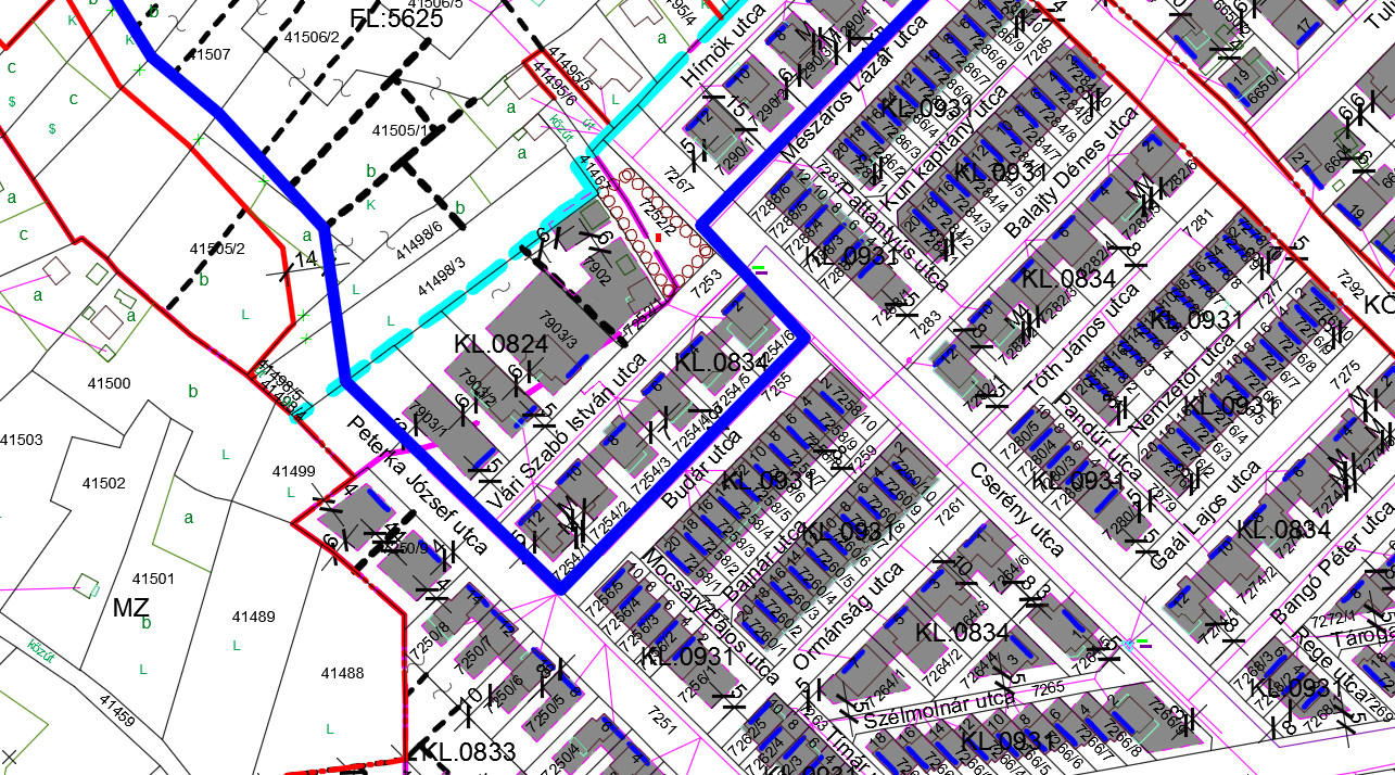 17. Hírnök utca és környéke telekméretre vonatkozó előírásainak felülvizsgálata.