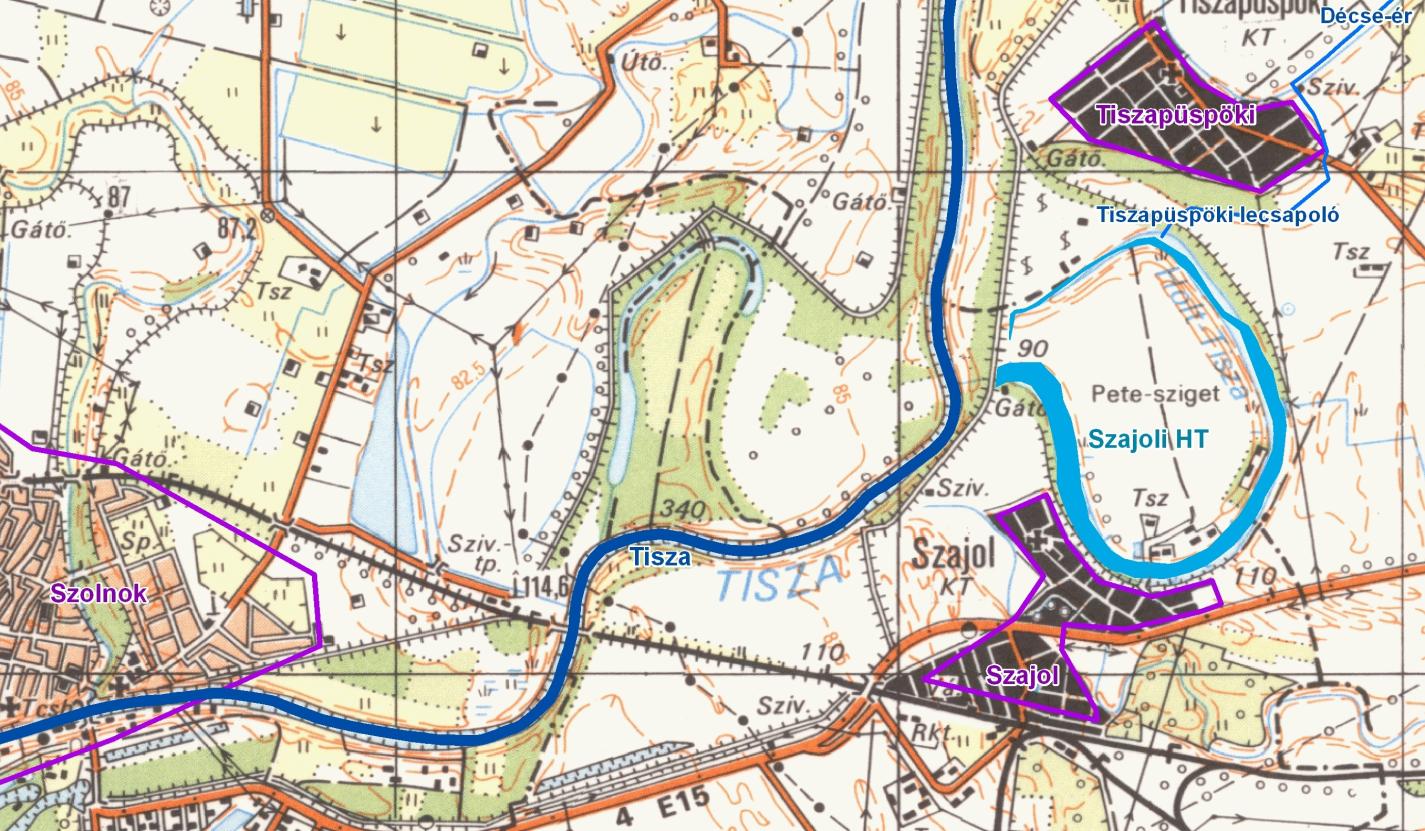 SZAJOLI HOLT-TISZA A Holtág Szolnok várostól K-re, Szajol és Tiszapüspöki községek között, a Tisza balpartján helyezkedik el. Közigazgatásilag részben Szajolhoz, részben Tiszapüspökihez tartozik.