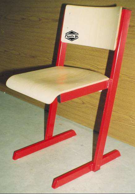 4124. Konzolos fémvázas iskolai szék, 6.