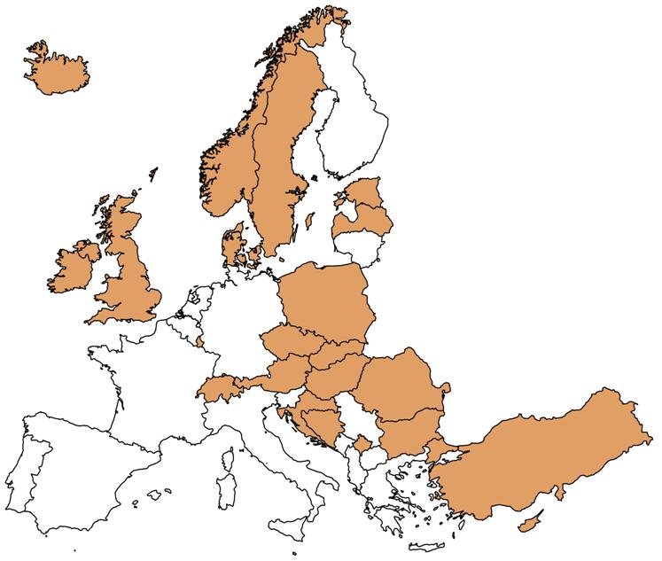 Regisztráló országok 39 CLC2012 tagországból 23 regisztrált felhasználó: Austria Bosnia&Herz.