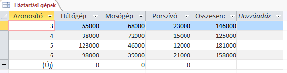 g) Számítások az adatbázisban Mint azt már említettem, az Access képes számításokat is elvégezni, így egy összetett programról beszélhetünk.