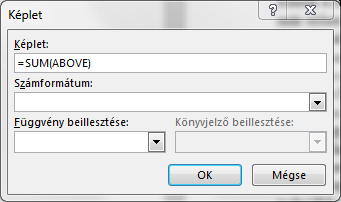 A bal oldali képen az alapeset látszik, a jobb oldalin pedig egy beírt képlet. Láthatjuk, hogy kisbetűket is használhatunk az oszlopneveknél.