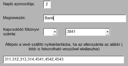 o Gyűjtő megnevezése: megadható a magyaron kívül még két nyelven, a gyűjtőre könyvelt összegek listájának nyomtatásakor választható a nyelv.