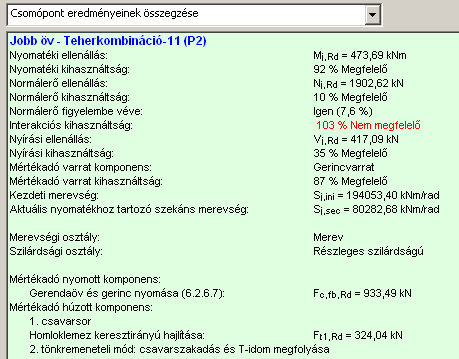 a Homloklemez menüpont alatt állítsuk be a Homloklemez helyzete (ep) paramétert 15-20 mm-re, a Homloklemez magasság paraméter értékét úgy, hogy alul a külső sarokvarratnak legyen helye, majd a Csavar
