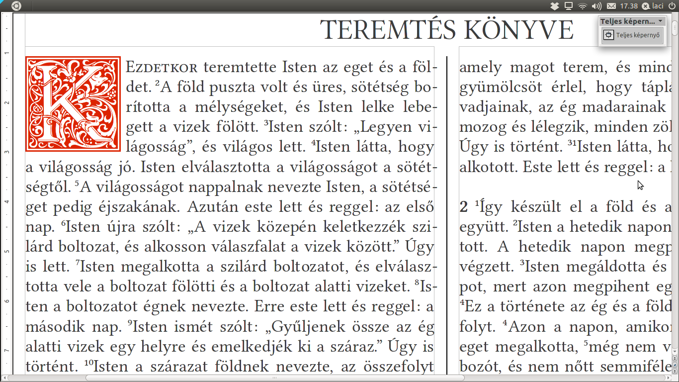 LibreOffice DTP valódi kiskapitális valódi betűfokozat (Display) ligatúrák valódi