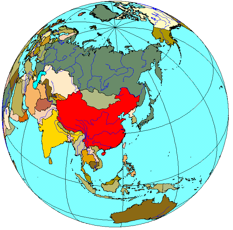 A Föld kínai szemmel Területe: 9 640 821 km 2 (Mo. 104-szerese) Lakosság: 1 338 612 968 (2010) (Mo.