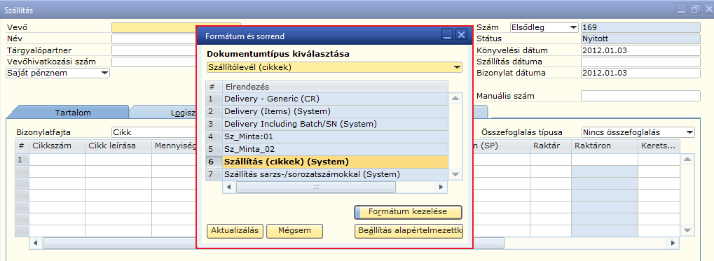 elmenteni. Mint ahogyan látható itt angol nyelvű dokumentumokat is választhatunk. Ezt követően a Formátum kezelése kapcsolóra kattintunk. 2. ábra: MS: Eszköz > Formátumszerkesztő (NF) 3.