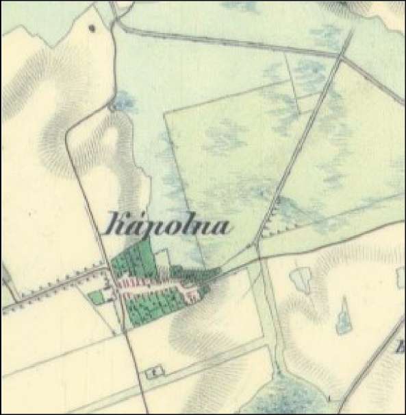 Kemeneskápolna: 1800-as évek közepe: A településtől északra a Ság hegyig összefüggő nagy kiterjedésű vizenyős réteket láthatunk, mely keleti irányban egészen az izsákfai Puszta Bokod majorig húzódott.