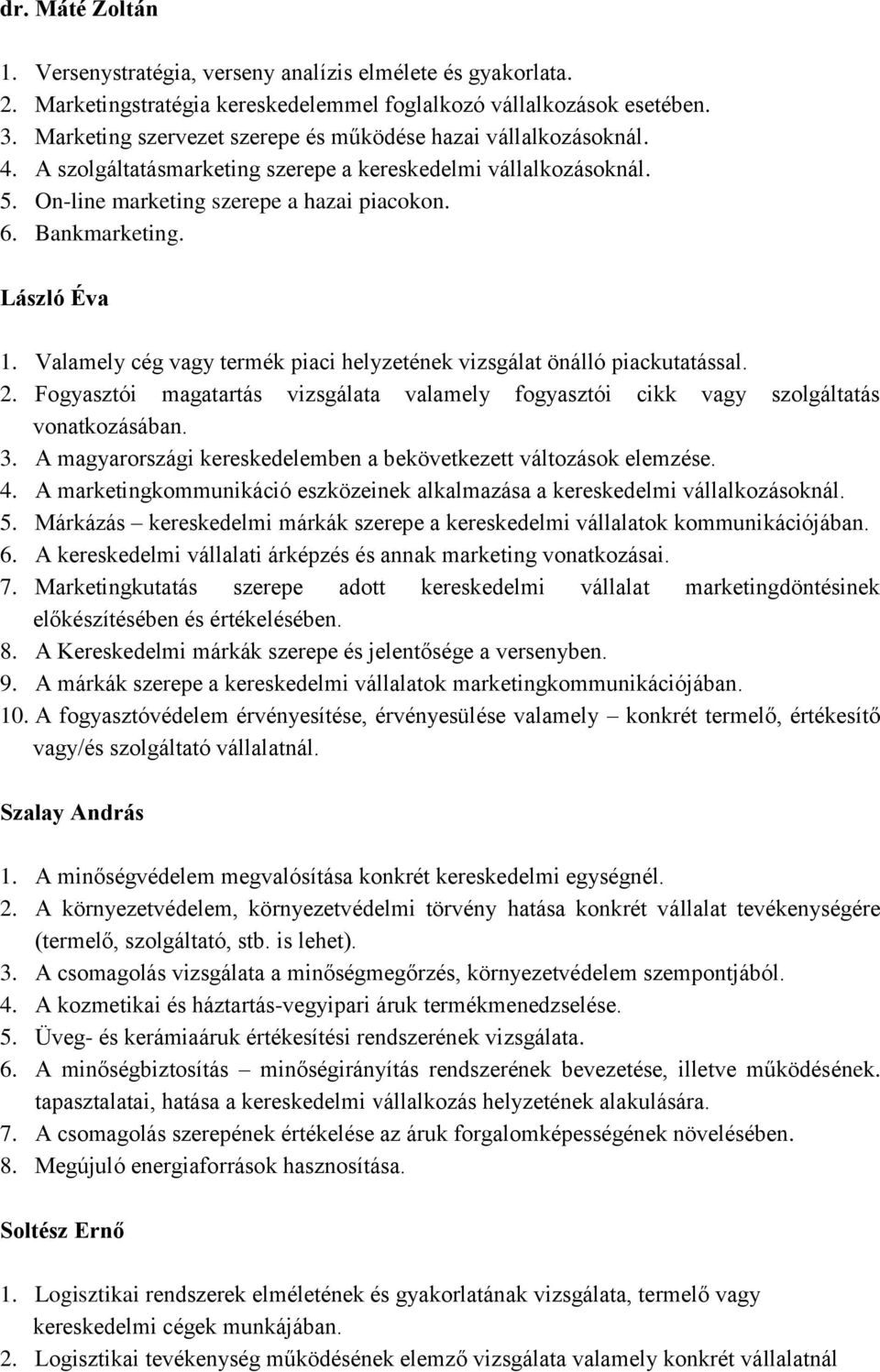 AJÁNLOTT SZAKDOLGOZATI TÉMAKÖRÖK - PDF Free Download