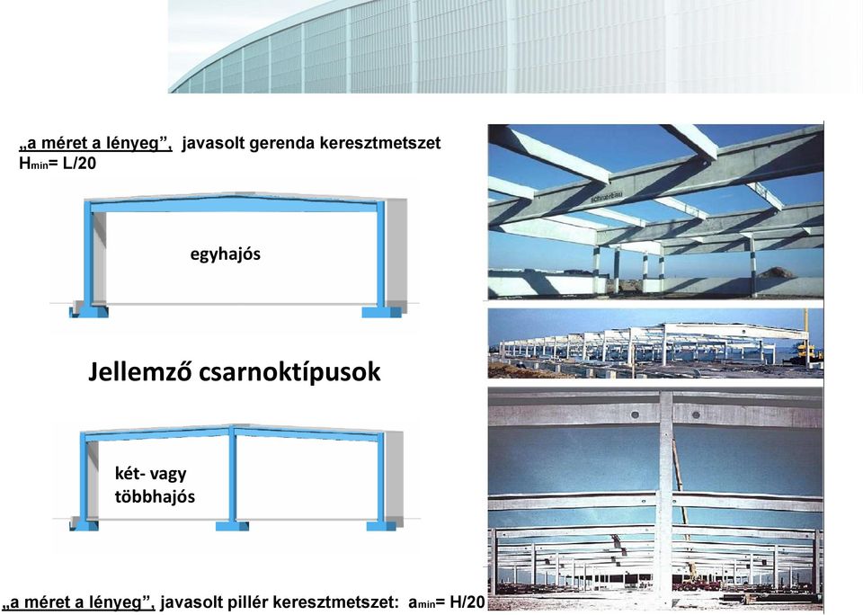 csarnoktípusok két- vagy többhajós a méret