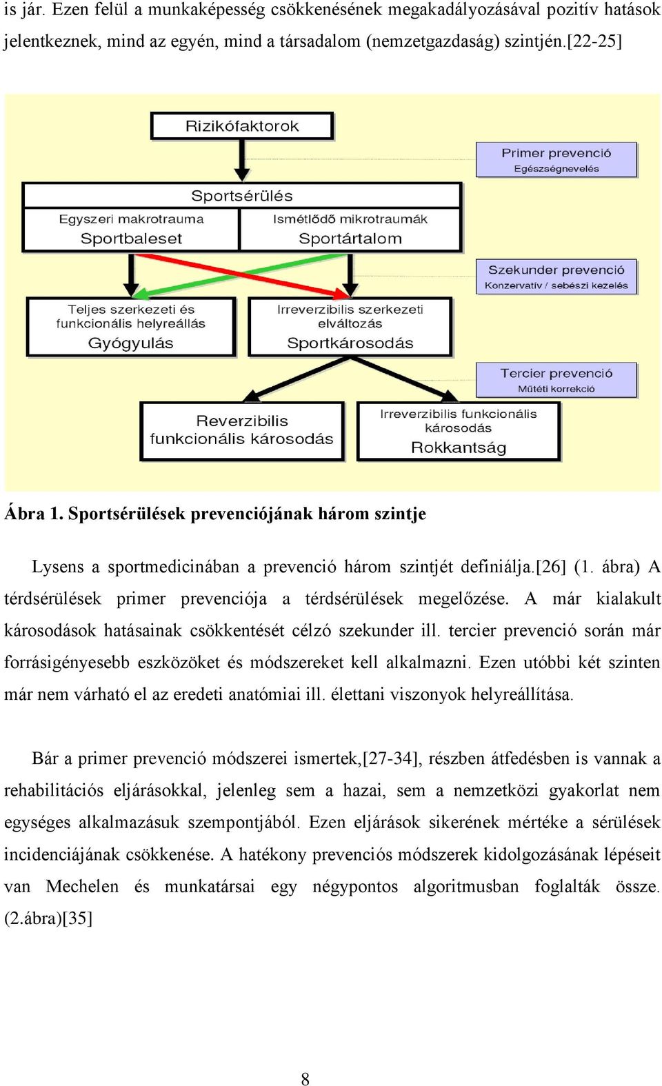 A már kialakult károsodások hatásainak csökkentését célzó szekunder ill. tercier prevenció során már forrásigényesebb eszközöket és módszereket kell alkalmazni.