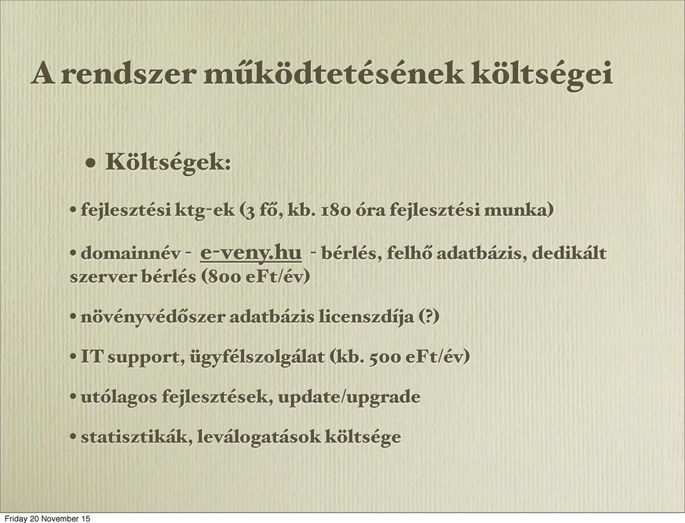 hu - bérlés, felhő adatbázis, dedikált szerver bérlés (800 eft/év) növényvédőszer adatbázis