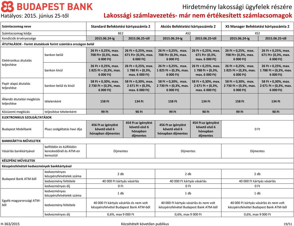 + 0,25%, 708 Ft+ (0,3%, 26 Ft + 0,25%, 1 825 Ft + (0,3%, 58 Ft + 0,30%, 2 73 + (0,3%, 26 Ft + 0,25%, 671 Ft+ (0,3%, 26 Ft + 0,25%, 1 788 Ft + (0,3%, 58 Ft + 0,30%, 2 671 Ft + (0,3%, 26 Ft + 0,25%,