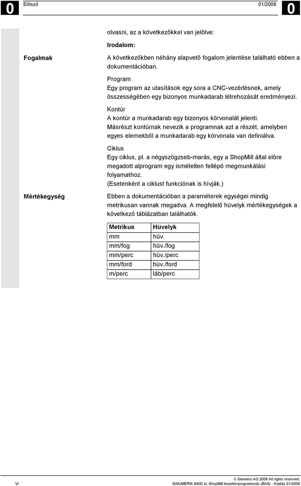 Másrészt kontúrnak nevezik a programnak azt a részét, amelyben egyes elemekből a munkadarab egy körvonala van definiálva. Ciklus Egy ciklus, pl.