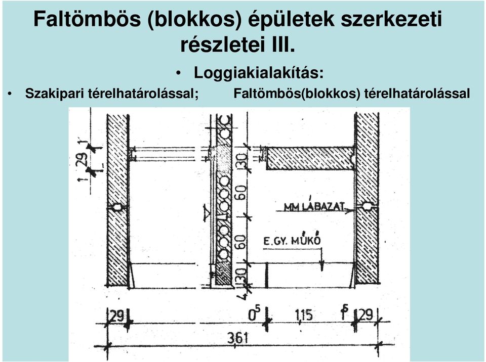 Loggiakialakítás: Szakipari