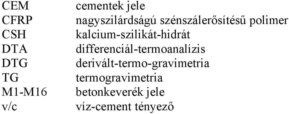 kalcium-szilikát-hidrát differenciál-termoanalízis