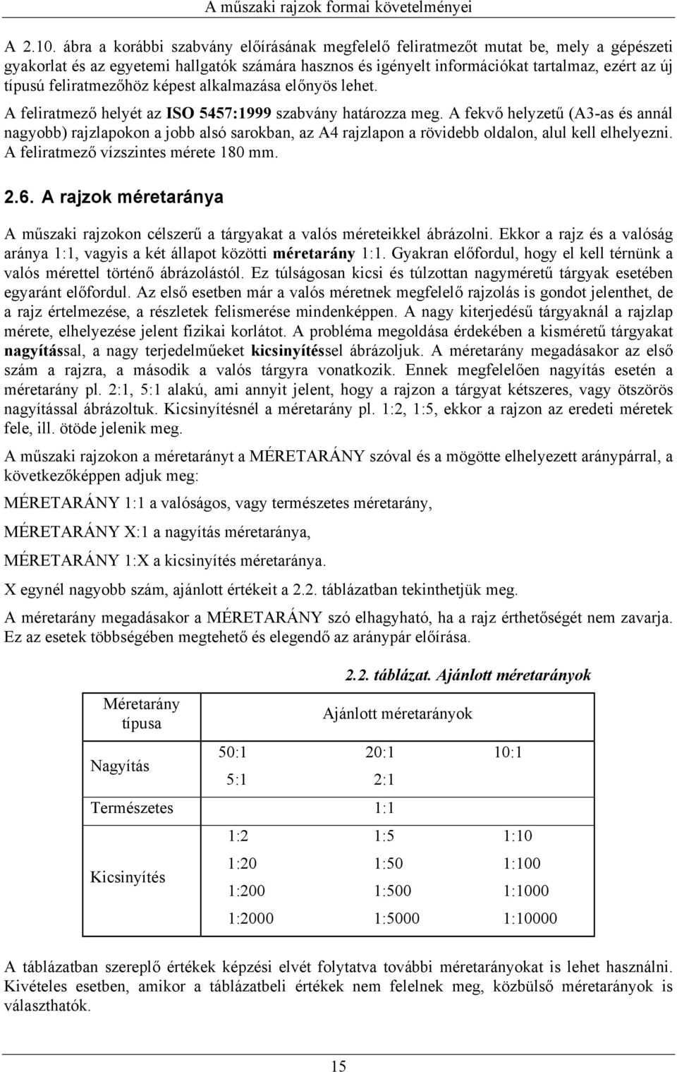 feliratmezőhöz képest alkalmazása előnyös lehet. A feliratmező helyét az ISO 5457:1999 szabvány határozza meg.