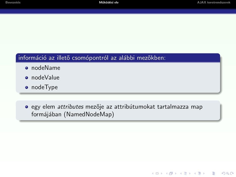 nodetype egy elem attributes mezője az