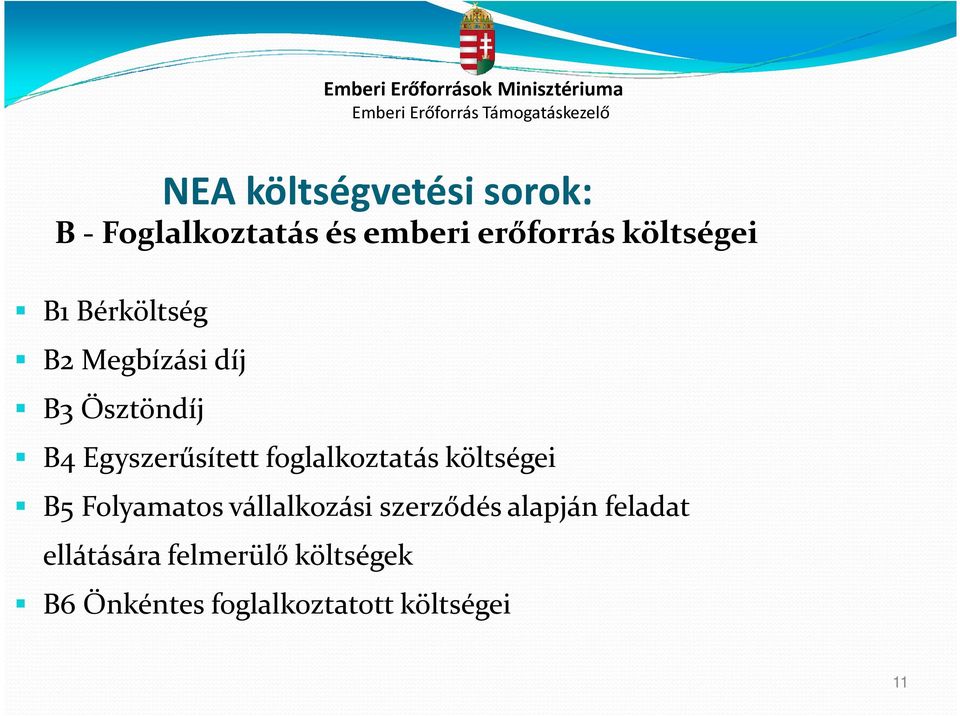 Egyszerűsített foglalkoztatás költségei B5 Folyamatos vállalkozási szerződés