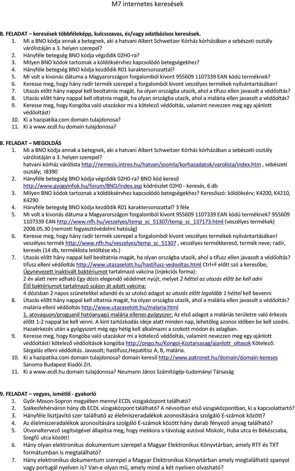 M7 internetes keresések - PDF Ingyenes letöltés