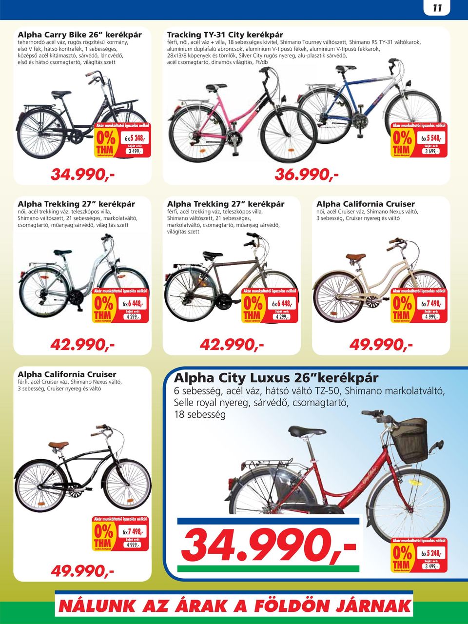 Auchan bicikli árak
